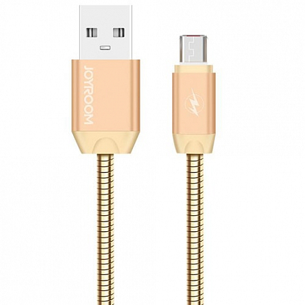 Кабель USB - MicroUSB для зарядки 1 м Joyroom S-M322 золотистый