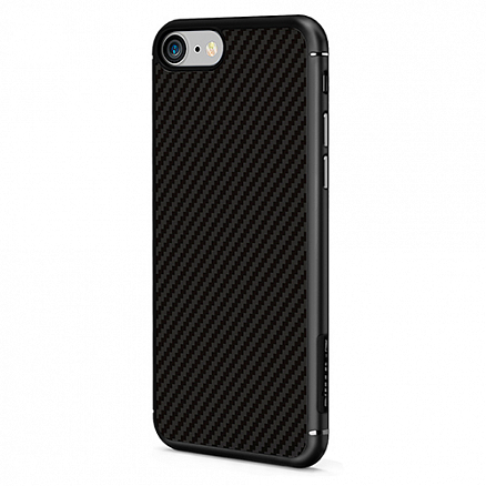 Чехол для iPhone 7, 8 карбоновый Synthetic Fiber Nillkin черный