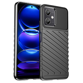 Чехол для Xiaomi Poco X5 5G, Redmi Note 12 5G гибридный Hurtel Thunder черный
