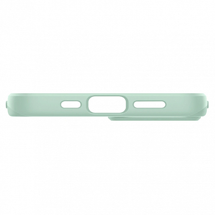 Чехол для iPhone 13 mini пластиковый тонкий Spigen Thin Fit мятный