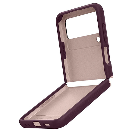 Чехол для Samsung Galaxy Z Flip 4 гибридный Spigen Caseology Nano Pop бордовый