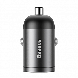Зарядное устройство автомобильное Type-C 5А 30W Baseus Tiny Star Mini PPS (быстрая зарядка PD 3.0, QC 3.0) серое
