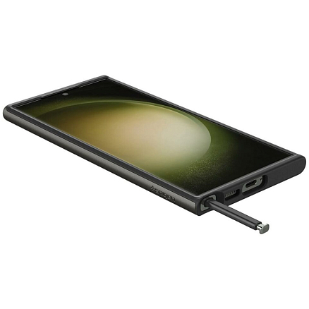 Чехол для Samsung Galaxy S23 Ultra гибридный Spigen Neo Hybrid серый