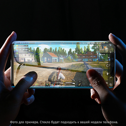 Защитное стекло для Samsung Galaxy S20+ на весь экран противоударное T-Max Liquid c УФ-клеем прозрачное