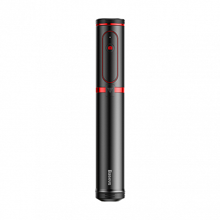 Монопод (палка для селфи) Bluetooth с кнопкой и треногой Baseus Fully Folding черно-красный