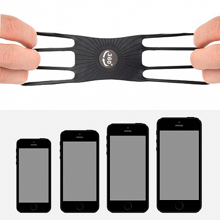 Чехол универсальный для телефона до 6 дюймов спортивный на запястье Hurtel Uni черный