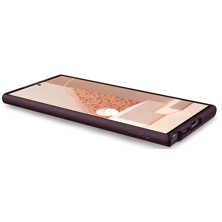 Чехол для Samsung Galaxy S23 Ultra гибридный Spigen Caseology Parallax бордовый