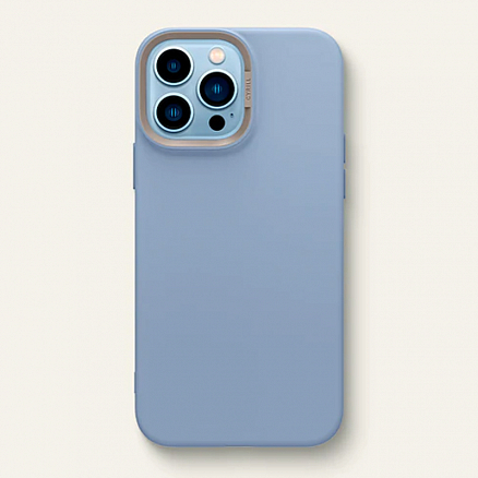 Чехол для iPhone 13 Pro Max гелевый Spigen Cyrill Palette Color Brick голубой