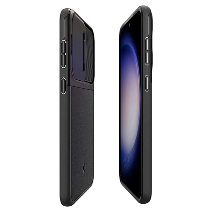 Чехол для Samsung Galaxy S23+ гибридный Spigen Optik Armor черный