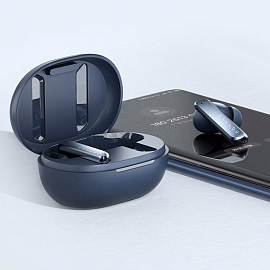 Наушники TWS беспроводные Haylou W1 вакуумные с микрофоном синие
