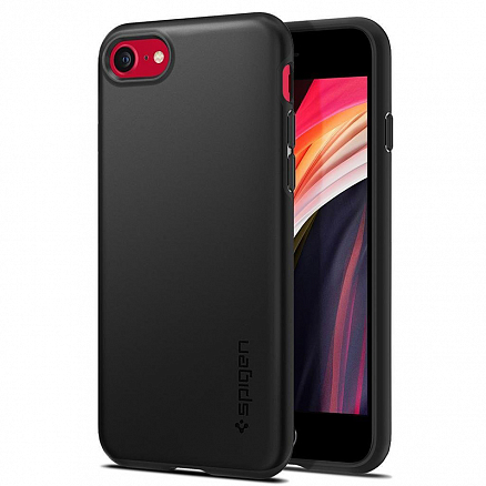 Чехол для iPhone 7, 8, SE 2020, SE 2022 гибридный тонкий Spigen Thin Fit Pro черный