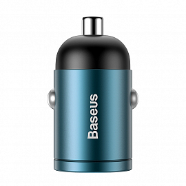 Зарядное устройство автомобильное Type-C 5А 30W Baseus Tiny Star Mini PPS (быстрая зарядка PD 3.0, QC 3.0) синее