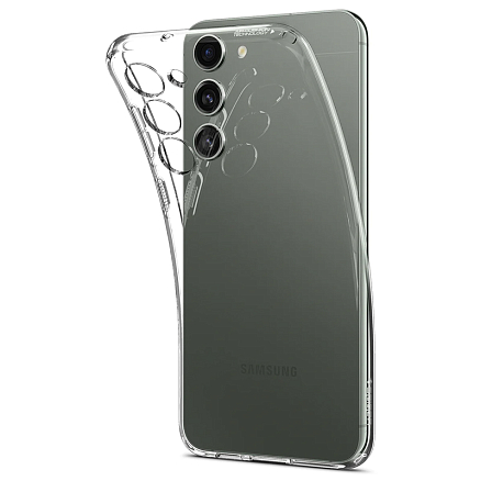 Чехол для Samsung Galaxy S23+ гелевый ультратонкий Spigen Liquid Crystal прозрачный