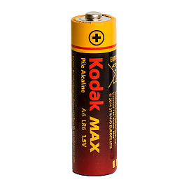 Батарейка LR6 Alkaline (пальчиковая большая AA) Kodak MAX 1 шт.