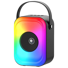 Портативная колонка Havit SQ128BT с подсветкой, USB и поддержкой MicroSD карт черная