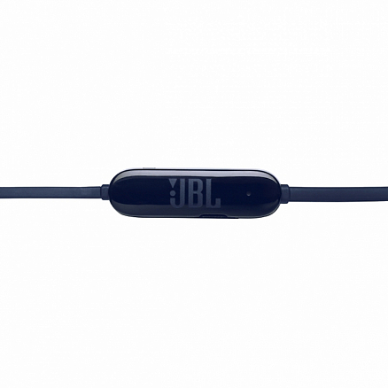 Наушники беспроводные Bluetooth JBL T125BT вакуумные с микрофоном и пультом синие