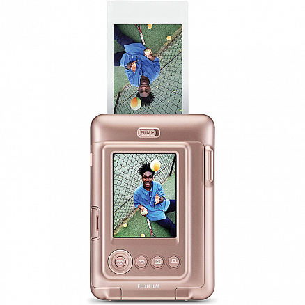Фотоаппарат мгновенной печати Fujifilm Instax Mini LiPlay розовое золото