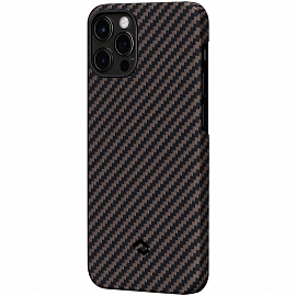 Чехол для iPhone 12 Pro кевларовый тонкий Pitaka MagEZ золотисто-черный