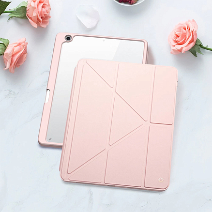 Чехол для iPad 10.9 2022 гибридный - книжка Dux Ducis Magi розовый