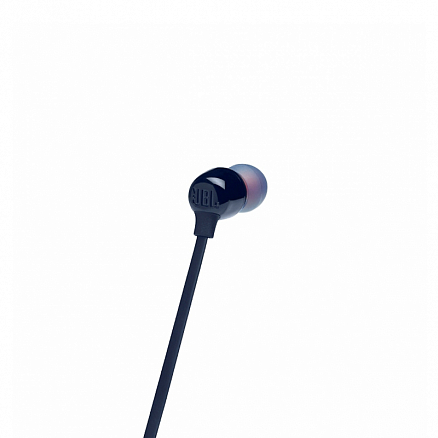 Наушники беспроводные Bluetooth JBL T125BT вакуумные с микрофоном и пультом синие