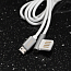 Кабель USB - MicroUSB для зарядки 1 м 2.1A с угловым USB Remax Emperor серебристый