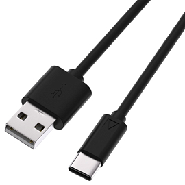Кабель Type-C - USB длина 1 м 3A Ritmix RCC-130 (быстрая зарядка QC 3.0) черный