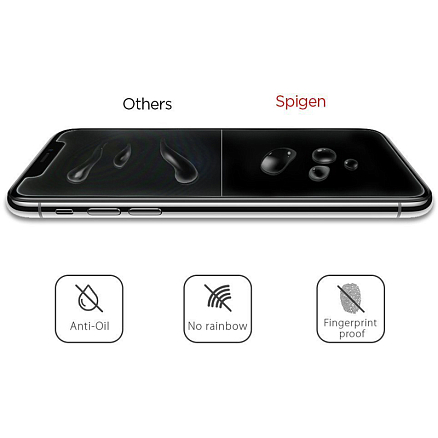 Защитное стекло для iPhone 11, XR на экран Spigen Glas.TR Slim HD прозрачное