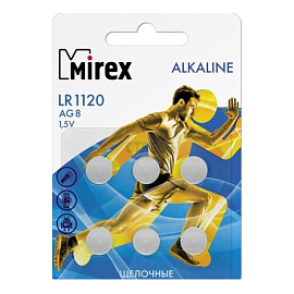 Батарейка LR1120 литиевая Mirex упаковка 6 шт.