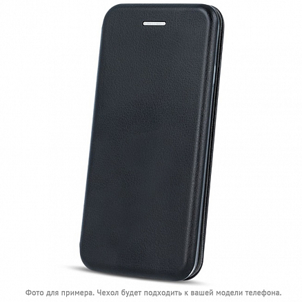 Чехол для Samsung Galaxy A72 кожаный - книжка GreenGo Smart Diva черный