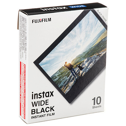 Картридж с фотопленкой для Fujifilm Instax Wide Black на 10 снимков