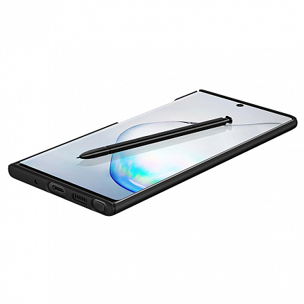 Чехол для Samsung Galaxy Note 10 пластиковый тонкий Spigen SGP Thin Fit QNMP черный