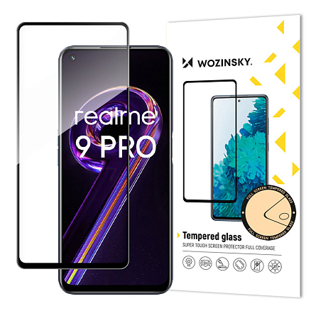Защитное стекло для Realme 9 Pro на весь экран противоударное Wozinsky Full Glue черное