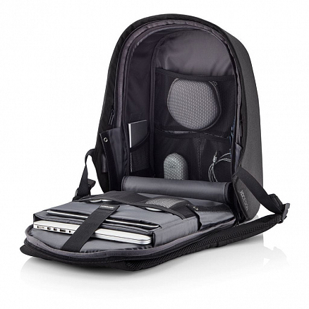 Рюкзак XD Design Bobby Hero XL с отделением для ноутбука до 17 дюймов и USB портом антивор черный