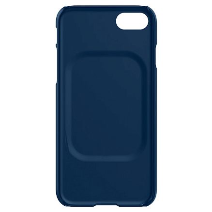 Чехол для iPhone 7, 8, SE 2020, SE 2022 пластиковый тонкий Spigen Thin Fit синий