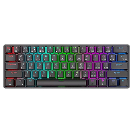 Клавиатура беспроводная Bluetooth Royal Kludge RK61 RK Red механическая с подсветкой игровая черная