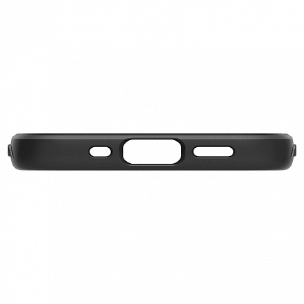 Чехол для iPhone 12 Mini гелевый Spigen Liquid Air матовый черный