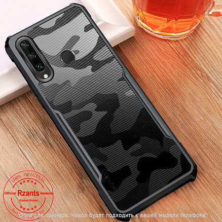 Чехол для Xiaomi Poco X3, X3 Pro гибридный Rzants Beetle Camo черный