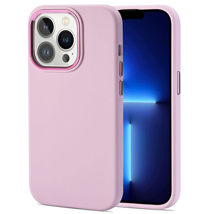 Чехол для iPhone 14 Pro Max силиконовый Tech-Protect Liquid розовый