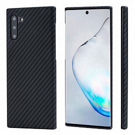 Чехол для Samsung Galaxy Note 10 кевларовый тонкий Pitaka MagEZ черно-серый