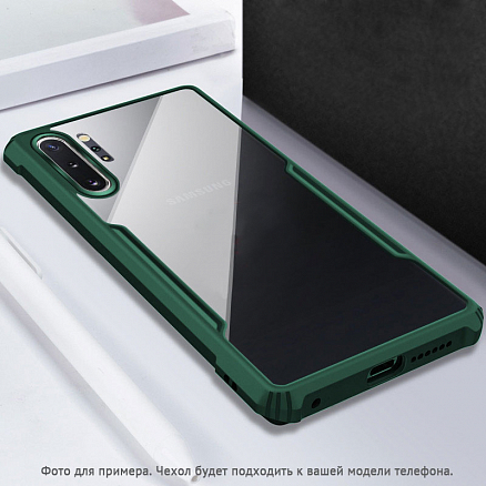 Чехол для Xiaomi Redmi Note 8T гибридный Rzants Beetle зеленый