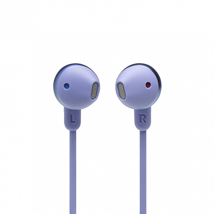 Наушники беспроводные Bluetooth JBL Tune T215BT вкладыши с микрофоном и пультом фиолетовые