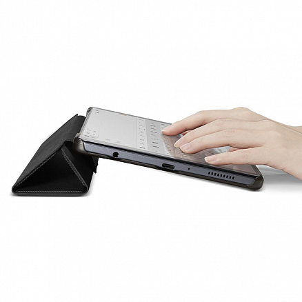 Чехол для Samsung Galaxy Tab A7 Lite 8.7 T220, T225 книжка Spigen Liquid Air Folio черный
