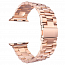 Ремешок-браслет для Apple Watch 42 и 44 мм металлический Nova Metal розовое золото