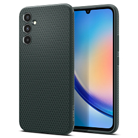 Чехол для Samsung Galaxy A34 5G гелевый Spigen Liquid Air темно-зеленый