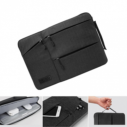 Сумка для ноутбука до 13,3 дюйма WiWU Pocket черная