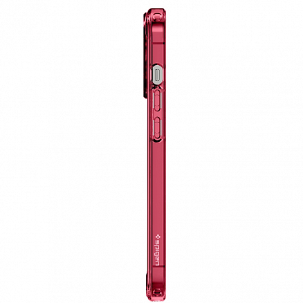 Чехол для iPhone 13 Pro гибридный Spigen SGP Ultra Hybrid прозрачно-красный