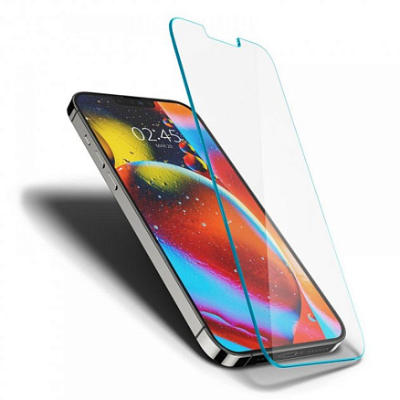Защитное стекло для iPhone 13, 13 Pro, 14 на экран Spigen Glas.TR Slim HD прозрачное