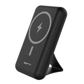 Внешний аккумулятор Wifit Wimag Pro с беспроводной зарядкой MagSafe 10000мАч (Type-C, быстрая зарядка PD, 20 Вт) черный