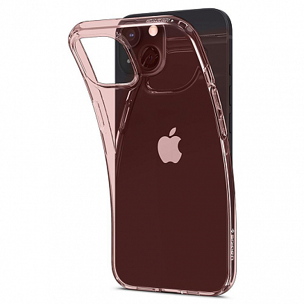 Чехол для iPhone 13 mini гелевый Spigen Crystal Flex прозрачный розовый