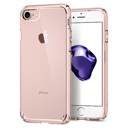 Чехол для iPhone 7, 8 гибридный Spigen SGP Ultra Hybrid 2 прозрачно-розовый